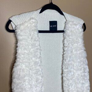 Soft Cozy Cutesy Faux Fur Creme 'Me Jane' Sweater Vest